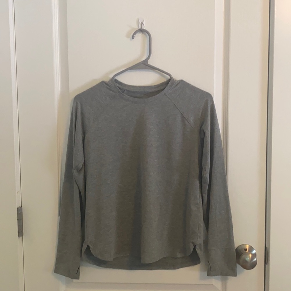 Athleta Girl Grey Long-sleeve